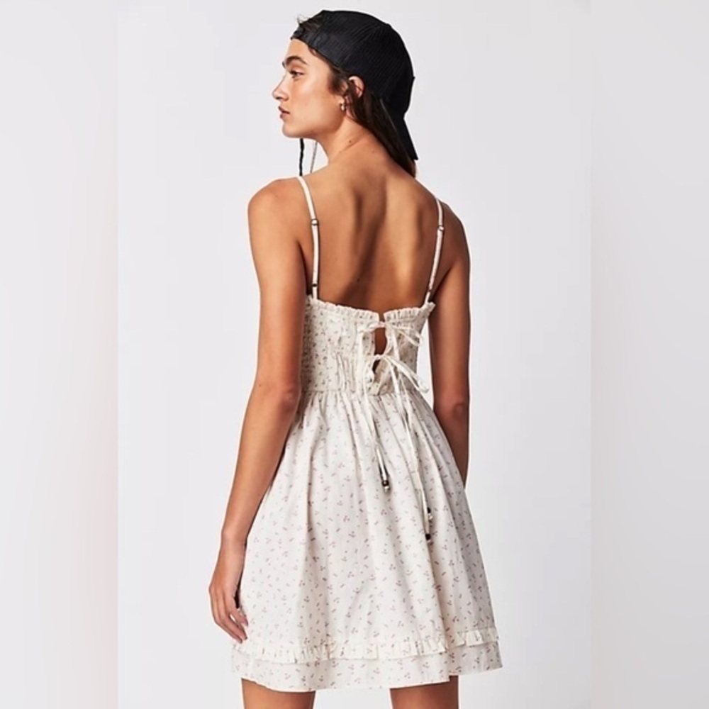 NWOT Free People Gabby mini dress White Size Medium - Picture 2 of 7